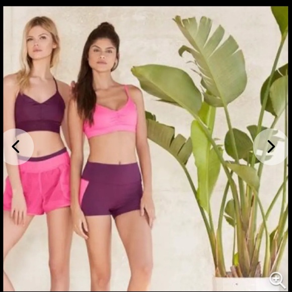 ALO Yoga Pants - ALO Yoga Women's Berry and Pink Athletic Shorts